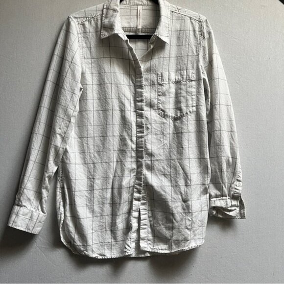 Babaton Aritzia lined collar white blouse Sz M - Picture 1 of 9